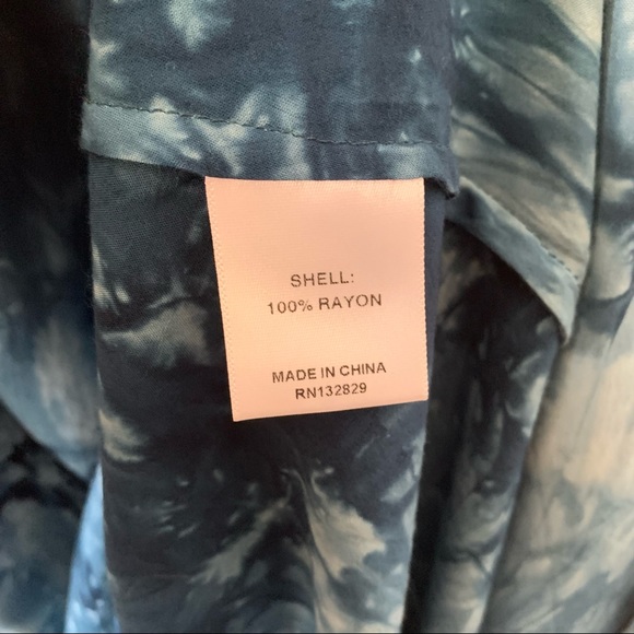 Majorelle Delaney Midi Dress in Blue Tie Dye - Picture 8 of 8